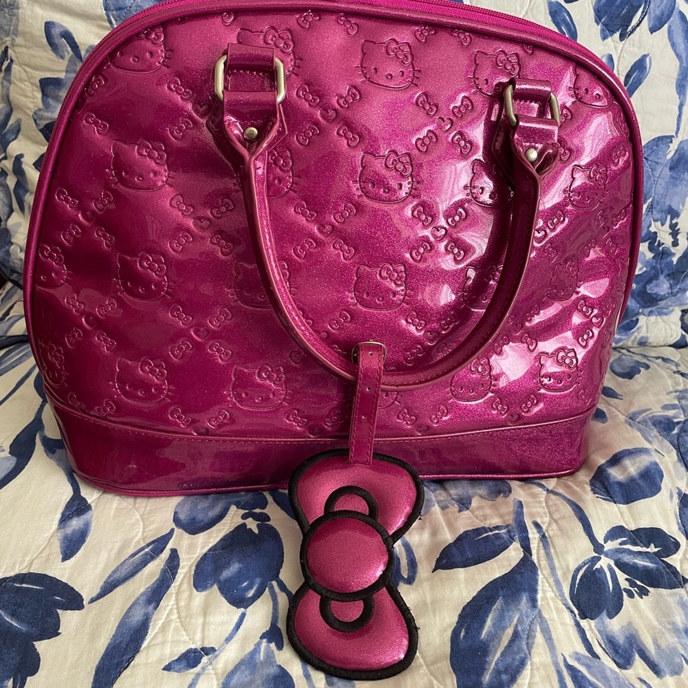 Hello Kitty Pink Embossed Women's Bag